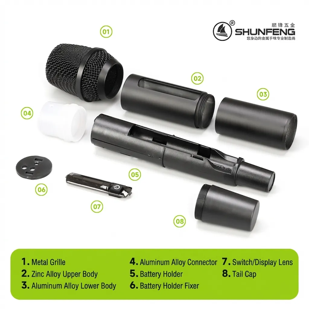 Illustration for SF-102 Microphone Body Kit