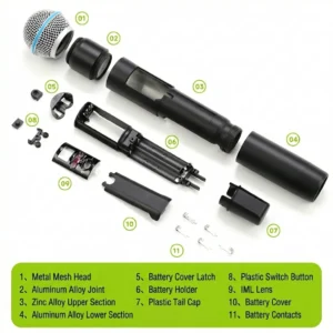 Illustration for SF-SLXD2 Microphone Body assembly