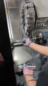On-site photo of the CNC machining center in operation at the ShunFeng workshop